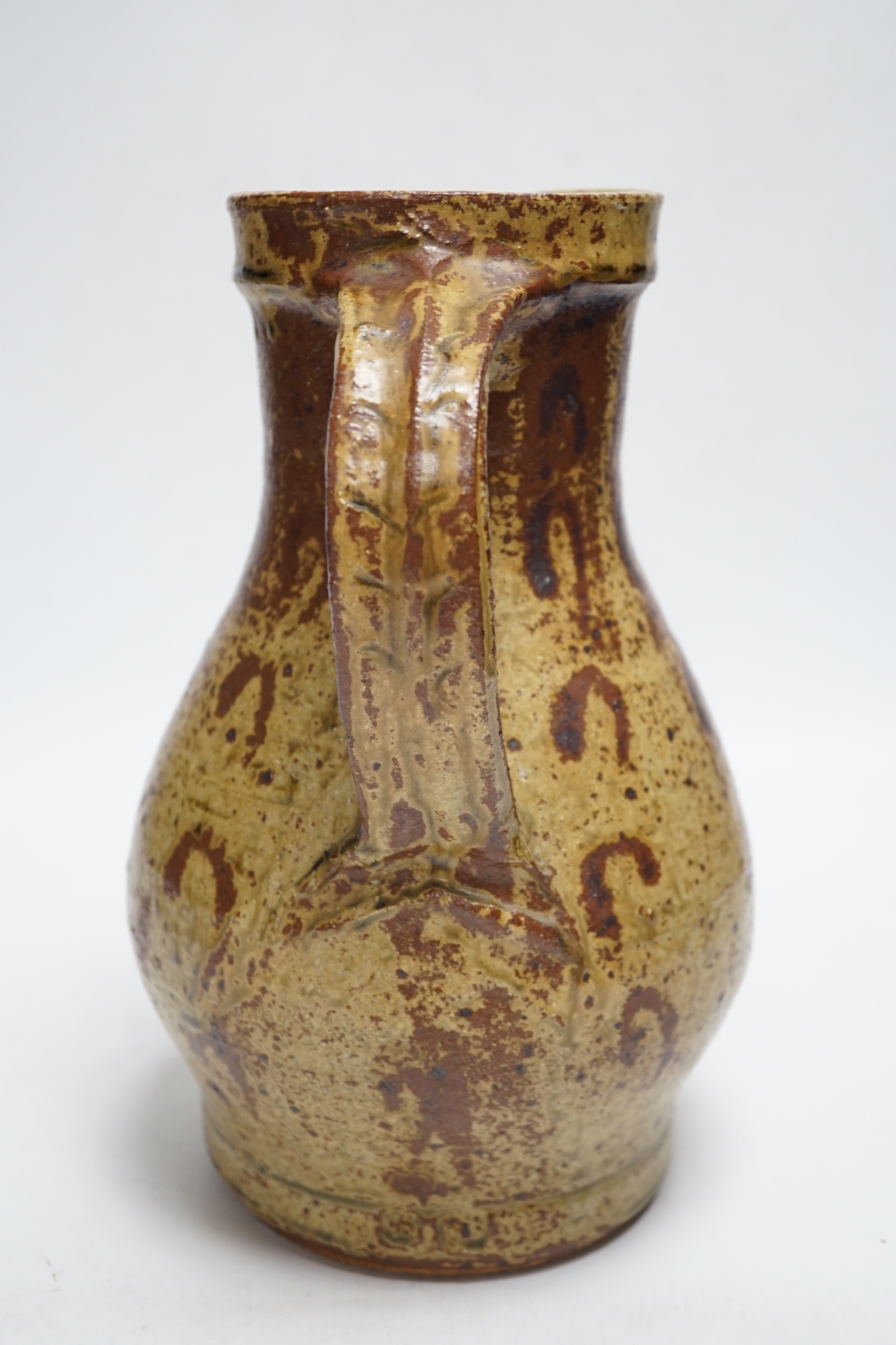 Bernard Leach. A stoneware jug, 26cm